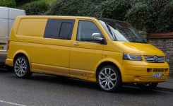 Yellow Volkswagen Camper Van