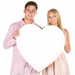 Young Couple With A Heart