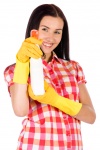 Young Woman Cleaning
