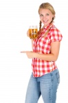 Young Woman With Beer