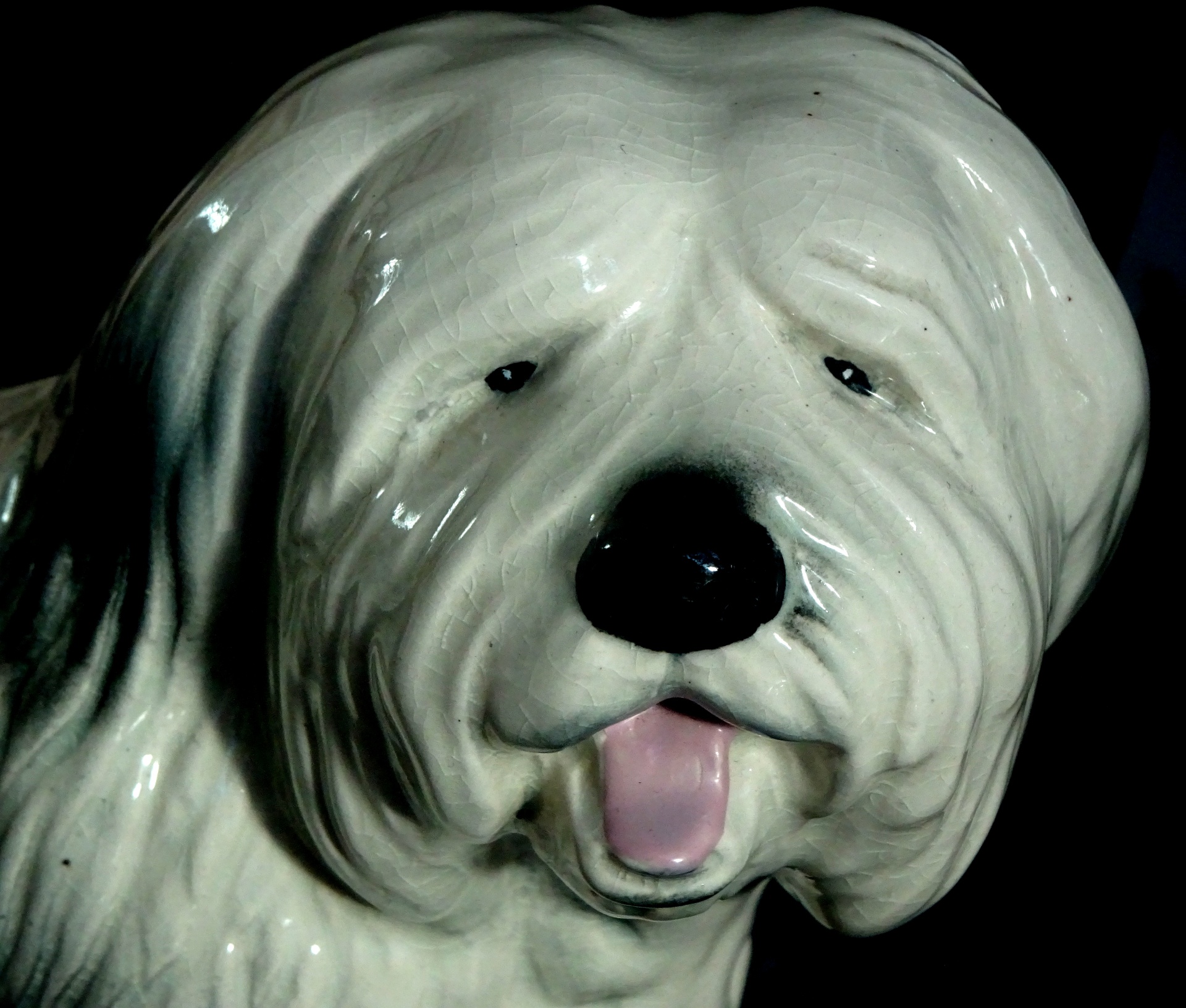 Antique Porcelain Dog