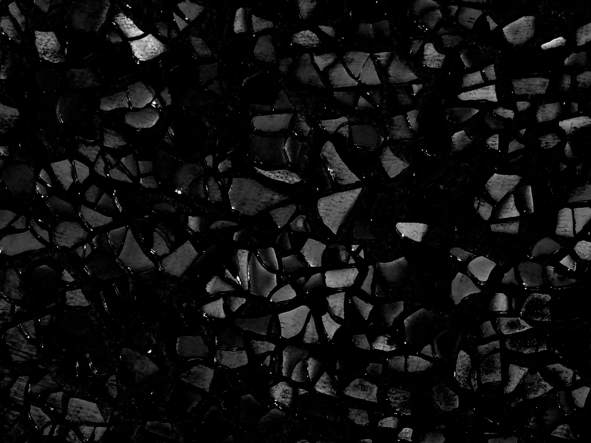 Black Broken Glass Background