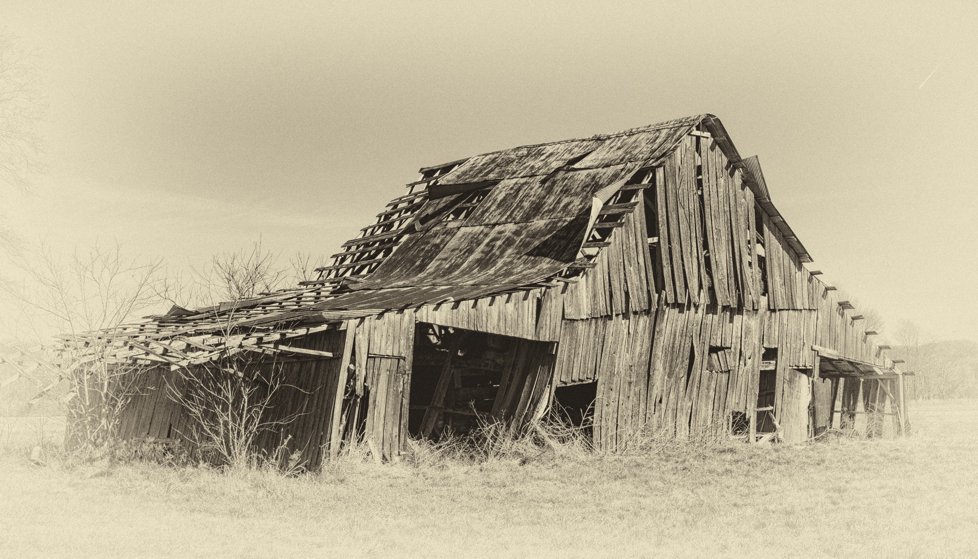 Decaying barn in rural America.