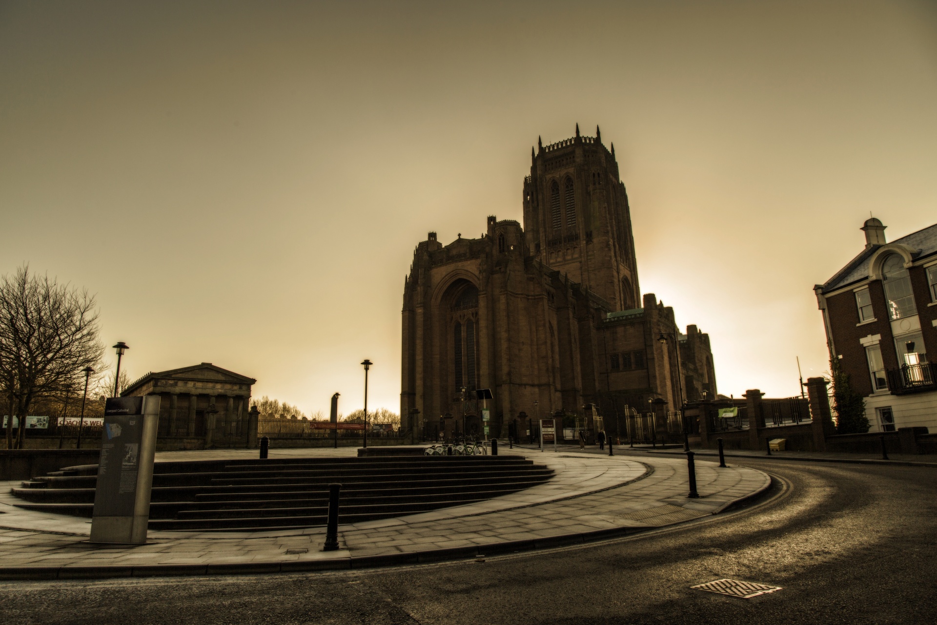 Liverpool Cathedral aka Cathedral Church of Christ or Cathedral Church of the Risen Christ on St James Mount in Liverpool, UK