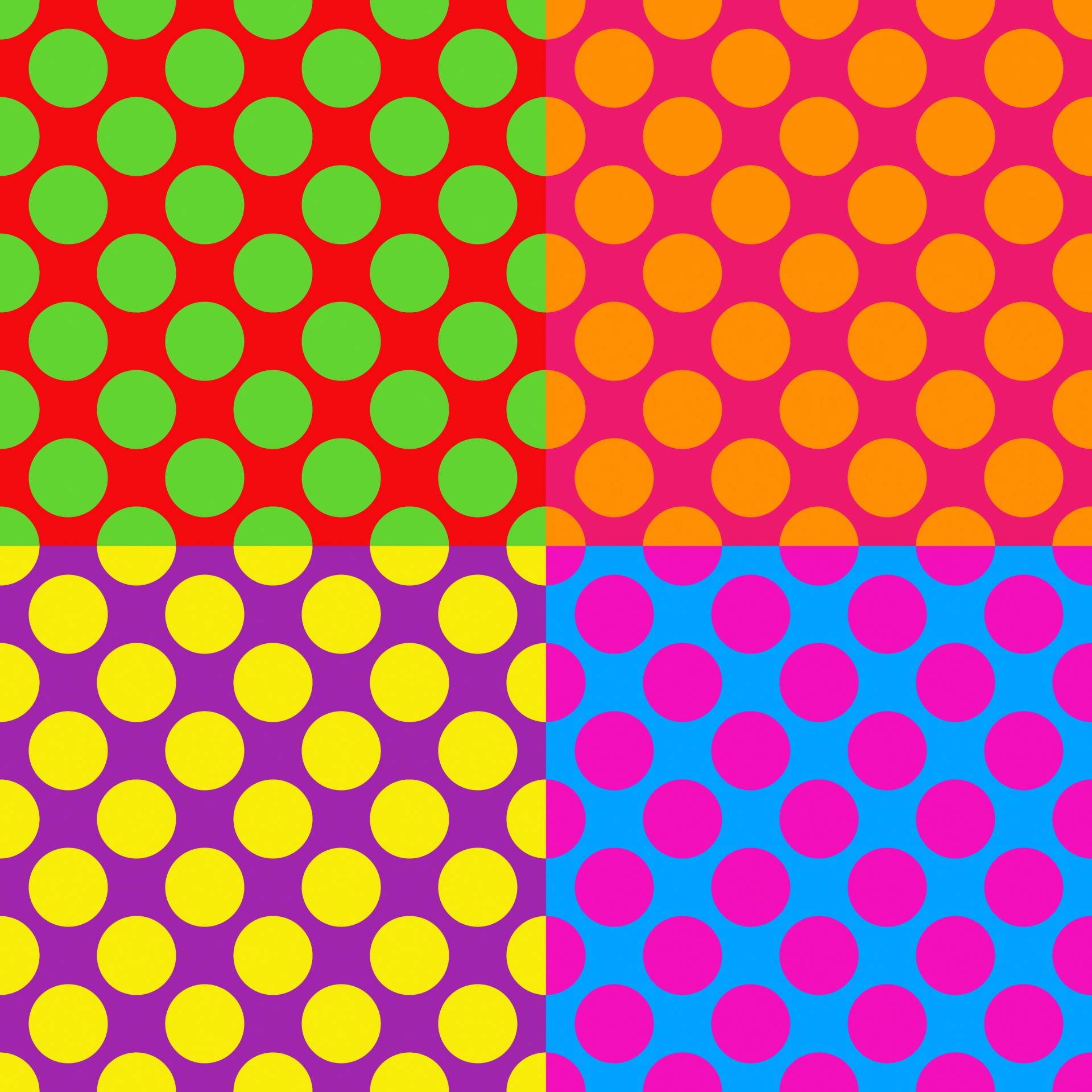 A completely seamless repeating pattern.