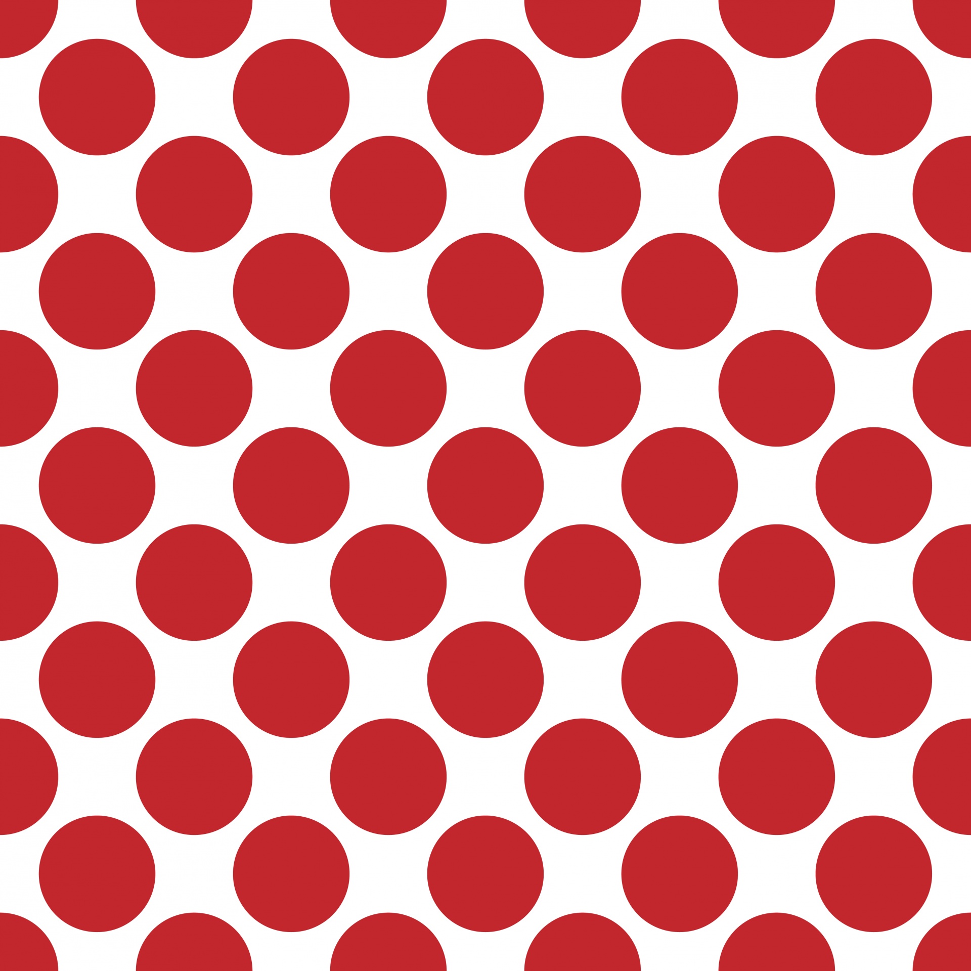 Polka Dots Red Wallpaper