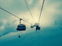 Blue Cable Cars