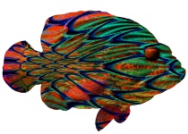 Fantasy Op-Art Hind Fish