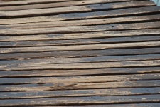 Floor Boards Of Wooden Bridge