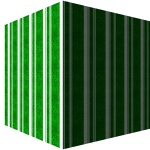 Green And White Stripe Gift Box