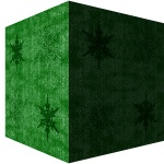 Green Snowflake Christmas Box