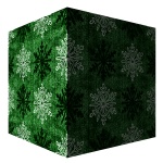 Green Snowflake Pattern Gift Box
