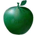 Green Textured Metallic Apple