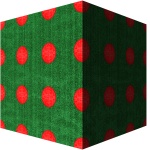 Green With Red Spots Christmas Box