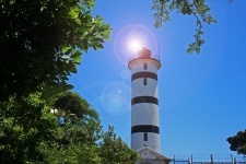 Lighthouse With Lens Flare