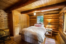 Log Home Bedroom