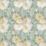 Moss Green Abstract Repeat Floral