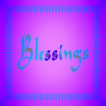 Neon Expression Blessings Sign