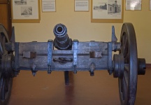 Old Canon On Display Inside Fort
