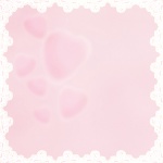 Pink Hearts With White Lace