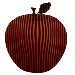 Red And Black Striped Apple