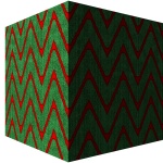 Red And Green Zig Zag Christmas Box