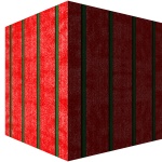 Red Christmas Box With Green Stripe