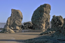 Rock Formations At Bandon Beach