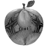Textured Grey Etched Apple