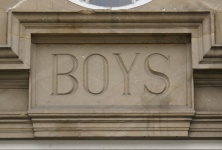 Victorian School Boys Stonework
