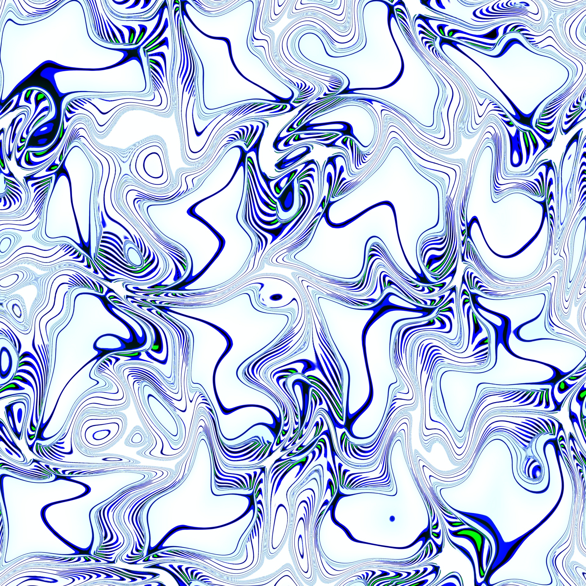 Blue On White Abstract Background