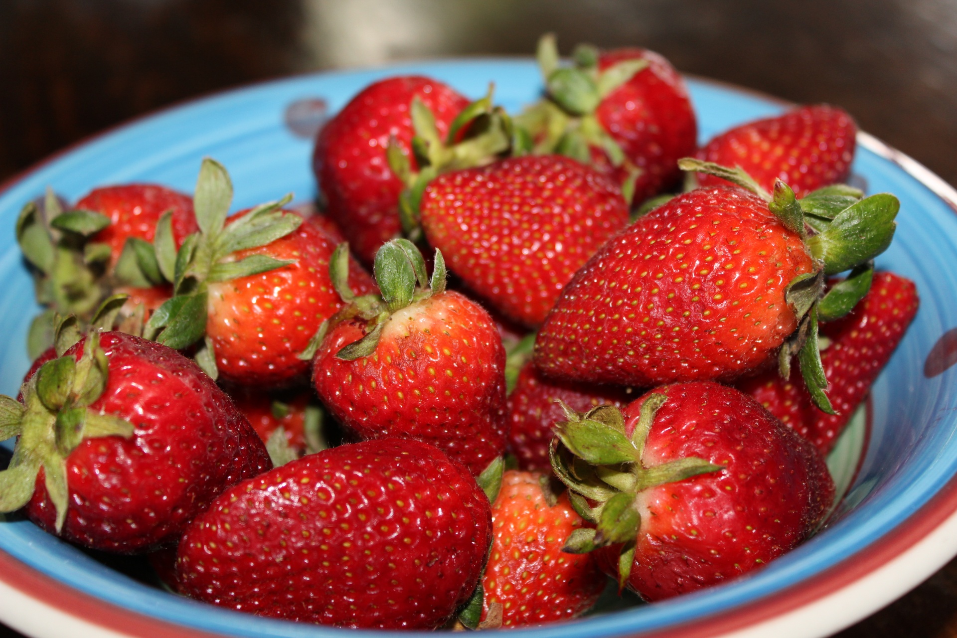 Bowl Of Strawberries Photo 3 Of 8