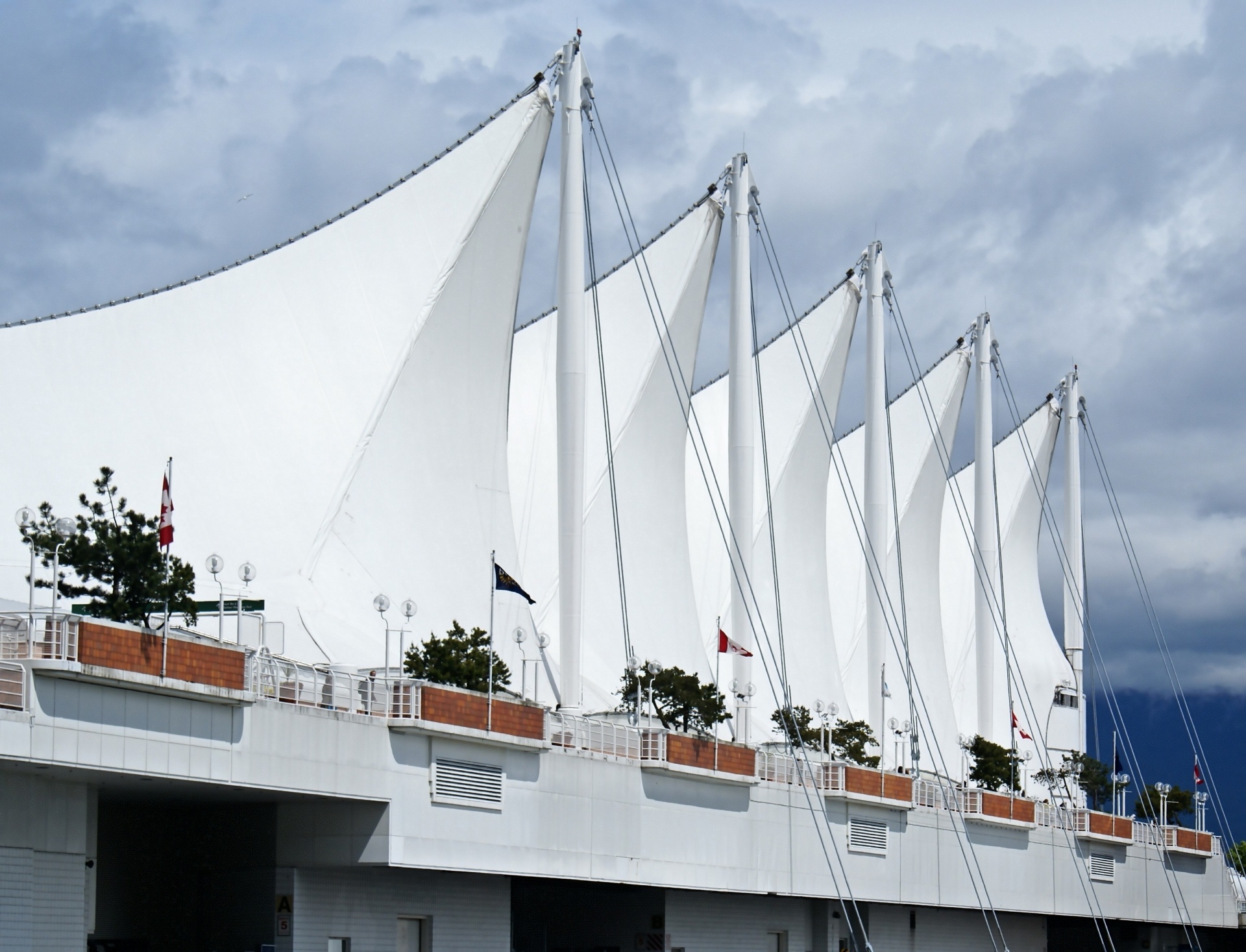 Canada Place Convention Center in Vancouver BC, the city of sails on Canada's west coast.