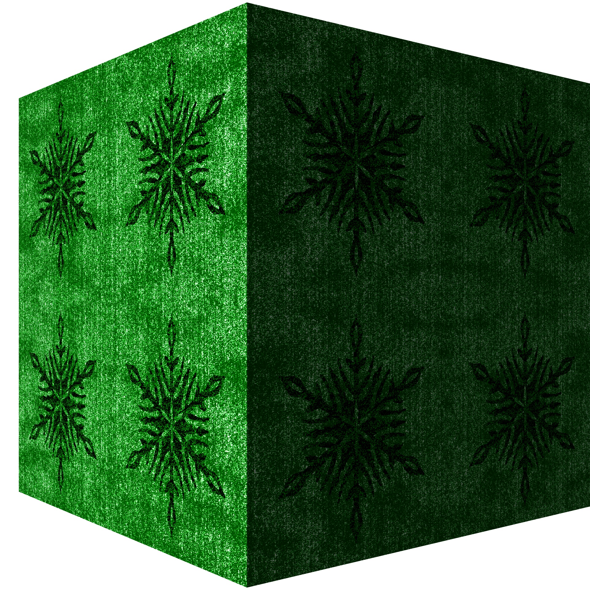 Green Velvety Christmas Gift Box