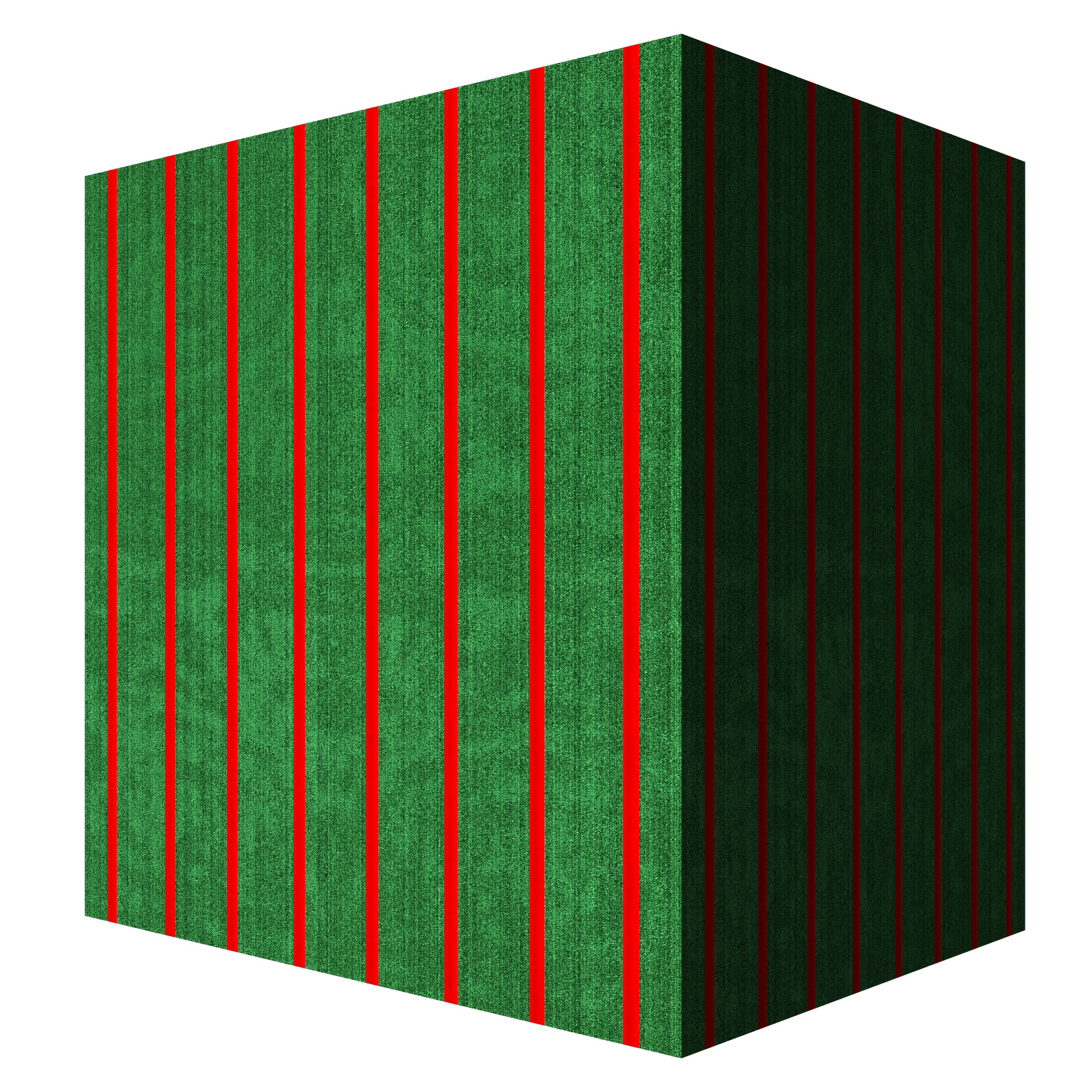 Green With Red Stripes Box