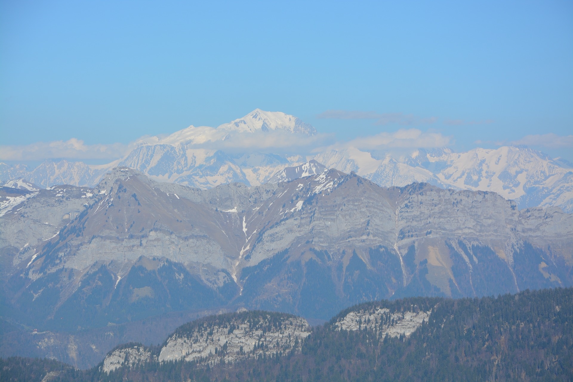 Mountain Mont Blanc Snow Attitude tourist