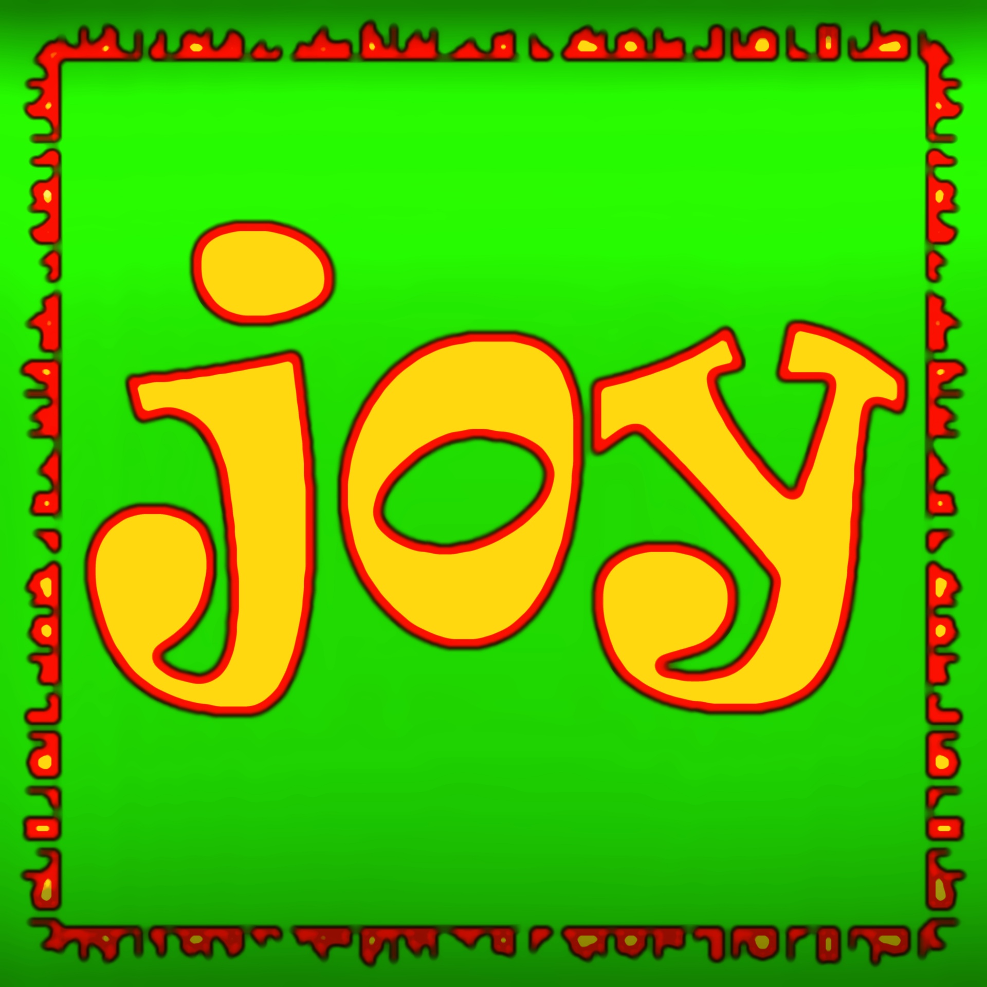 Neon Expression Joy Sign