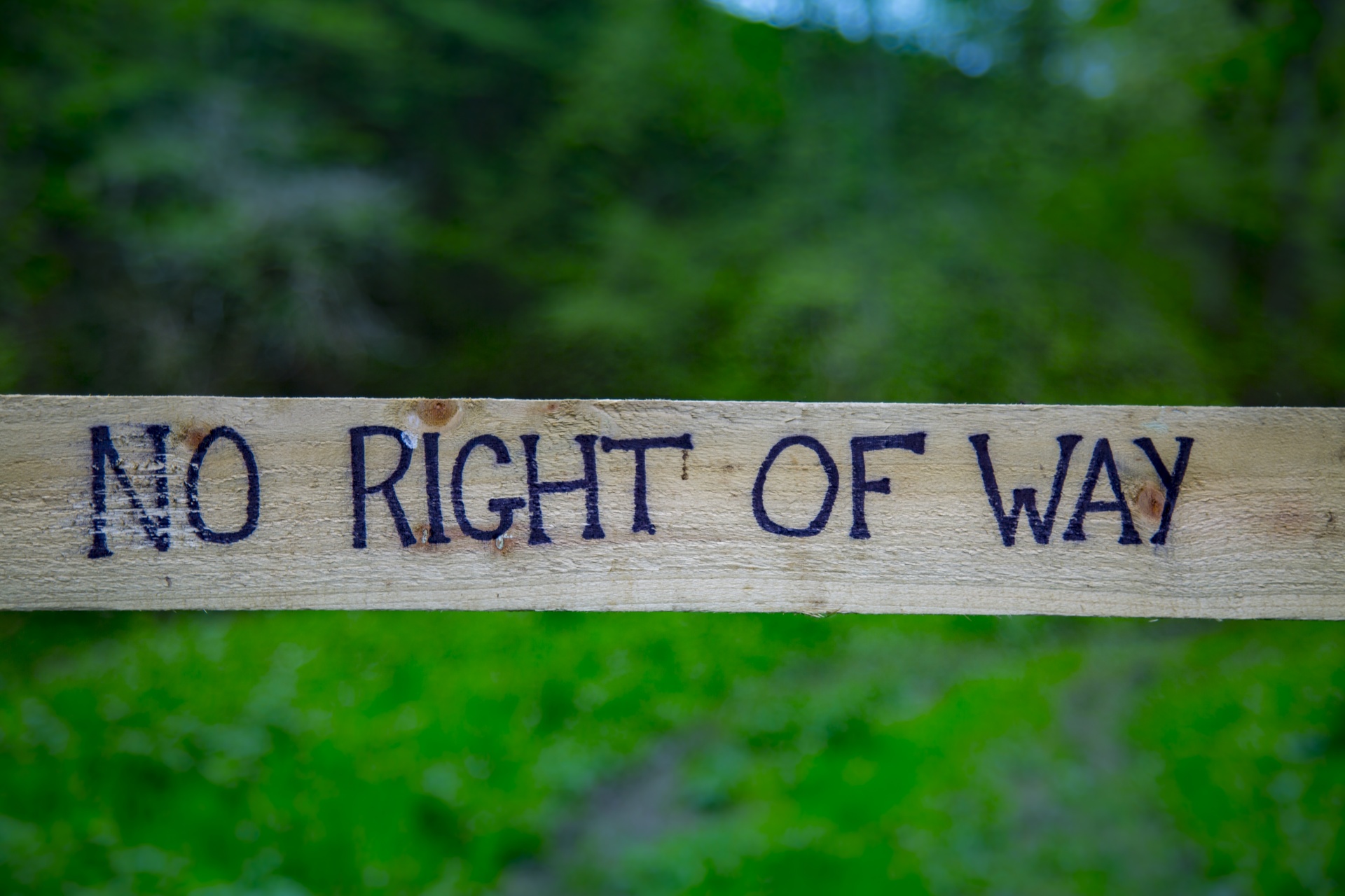 No Right of Way Sign