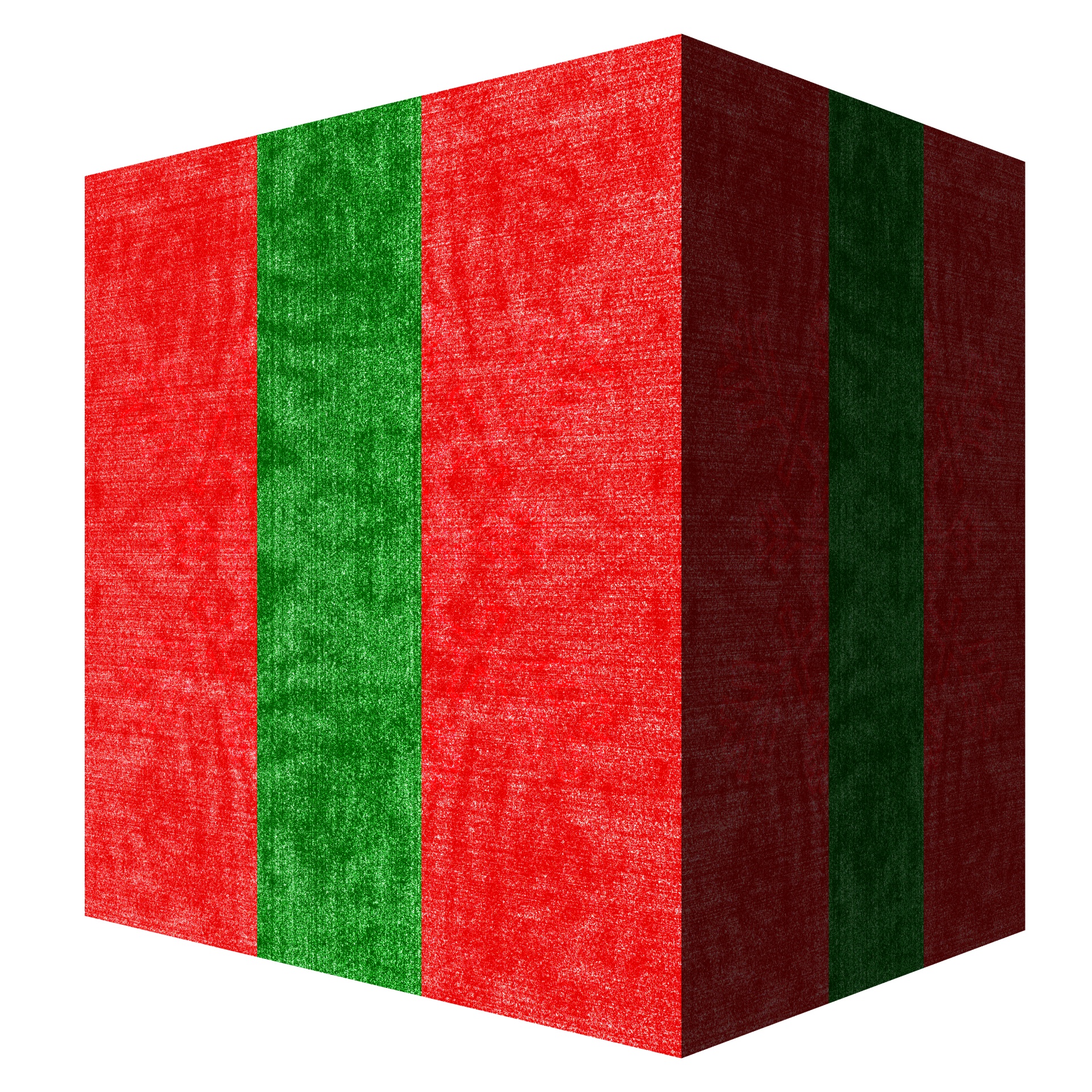 Red And Green Velvety Christmas Box