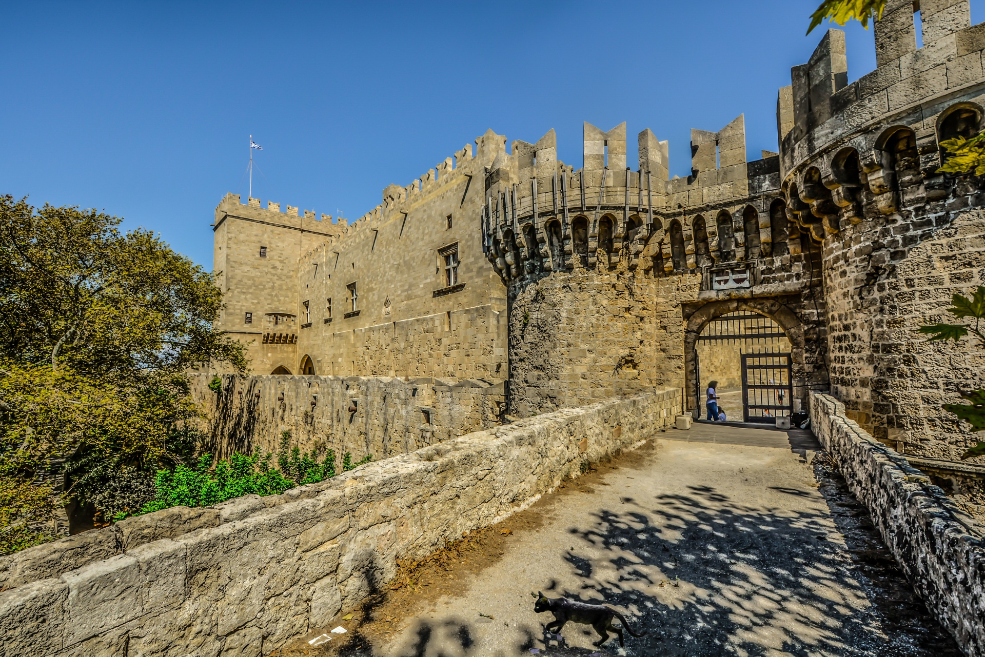 Rhodes Castle in Greece