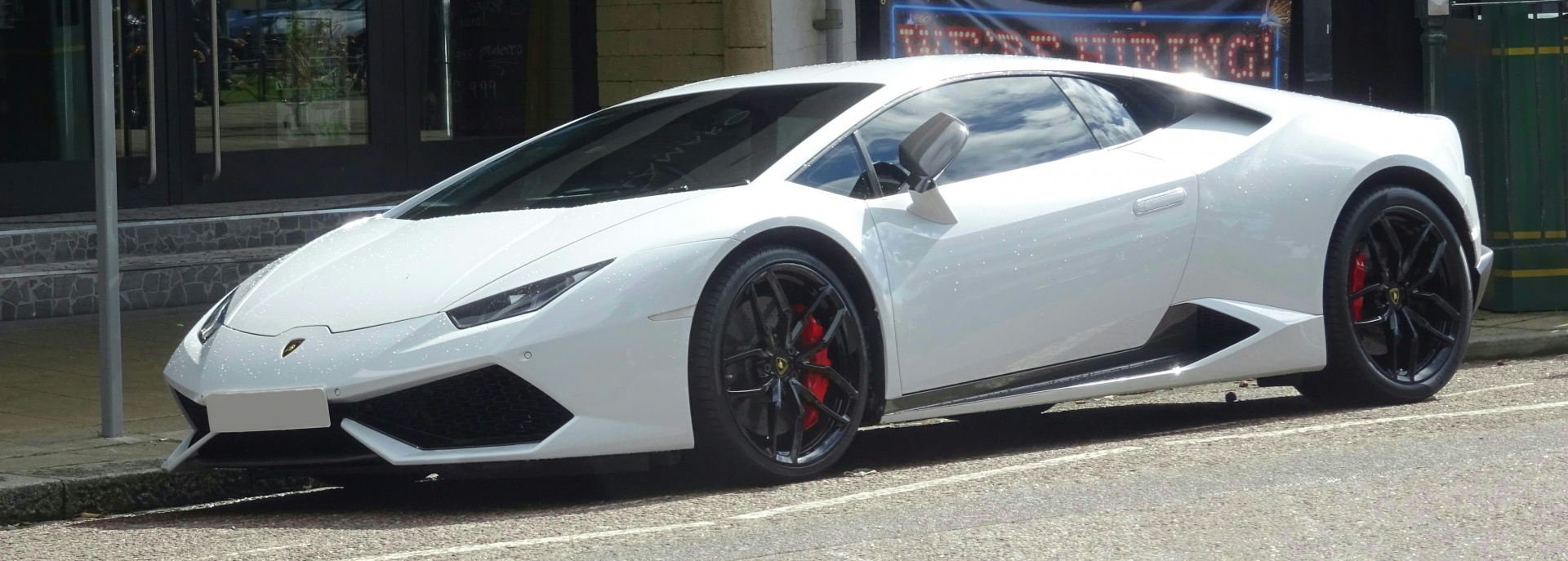 White Lamborghini Supercar