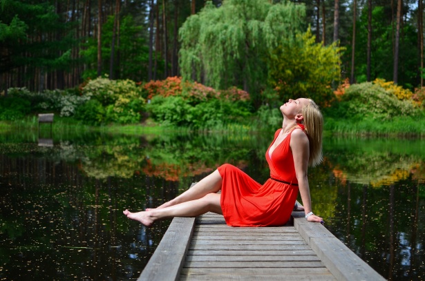 Woman In A Red Dress Free Stock Photo - Public Domain Pictures