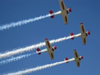 Aerobatic Harvard Team Performing