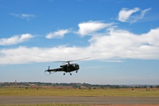 Alouette Iii Helicopter In The Sky