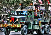 Army Truck In Parade