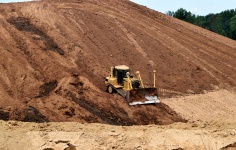 Bulldozer At Construction Site