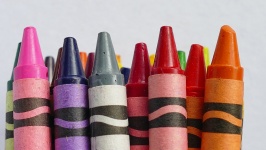 Colourful Wax Crayons
