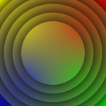 Concentric Gradient Color Discs