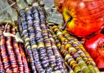 Indian Corn And Apples