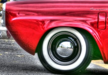Red Dodge Champian Car
